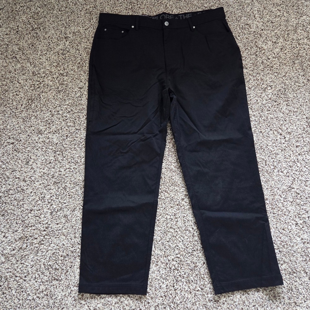 Gerry Venture Commuter Pant Men 40x30 Black New Stretch Hiking Travel Trousers